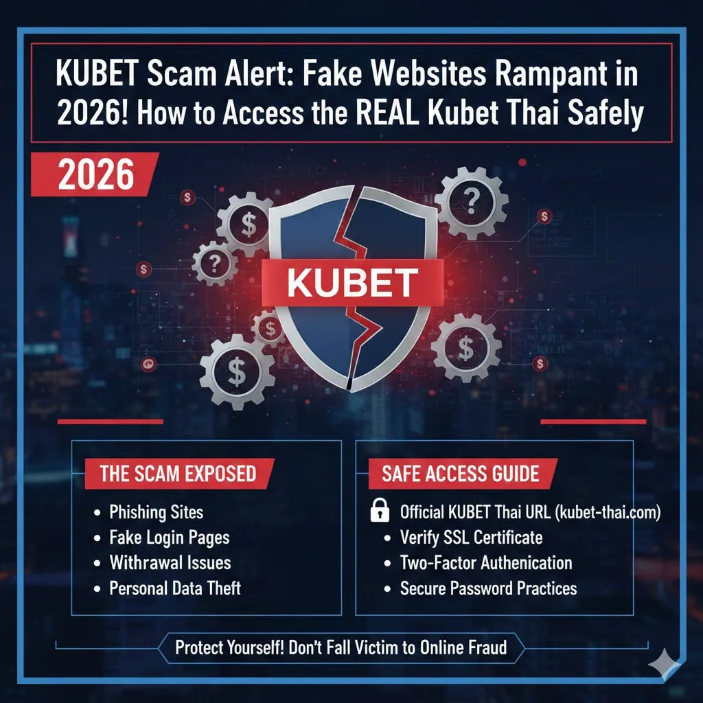 KUBET โกงจริงไหม? แฉกลโกง ‘เว็บปลอม’ ระบาดปี 2026 และวิธีเข้าใช้งาน kubet thai ของแท้อย่างปลอดภัย