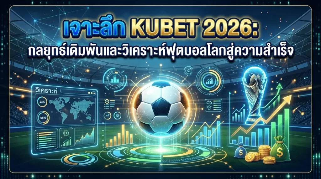 เจาะลึก KUBET 2026: กลยุทธ์เดิมพันและวิเคราะห์ฟุตบอลโลกสู่ความสำเร็จ