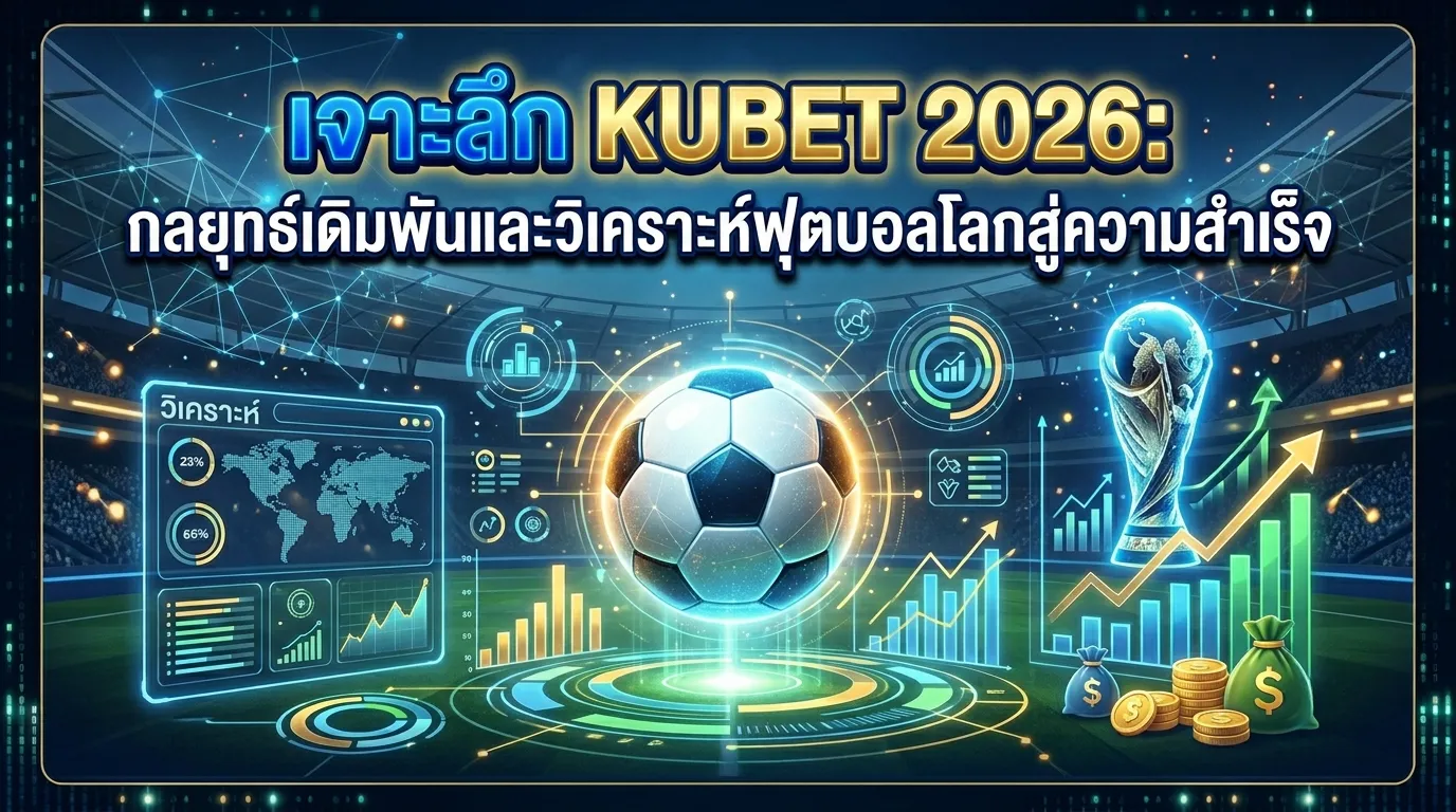 เจาะลึก KUBET 2026: กลยุทธ์เดิมพันและวิเคราะห์ฟุตบอลโลกสู่ความสำเร็จ