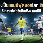 ใครจะเป็นแชมป์ฟุตบอลโลก 2026? วิเคราะห์ฟอร์มทีมเต็งจากสถิติ