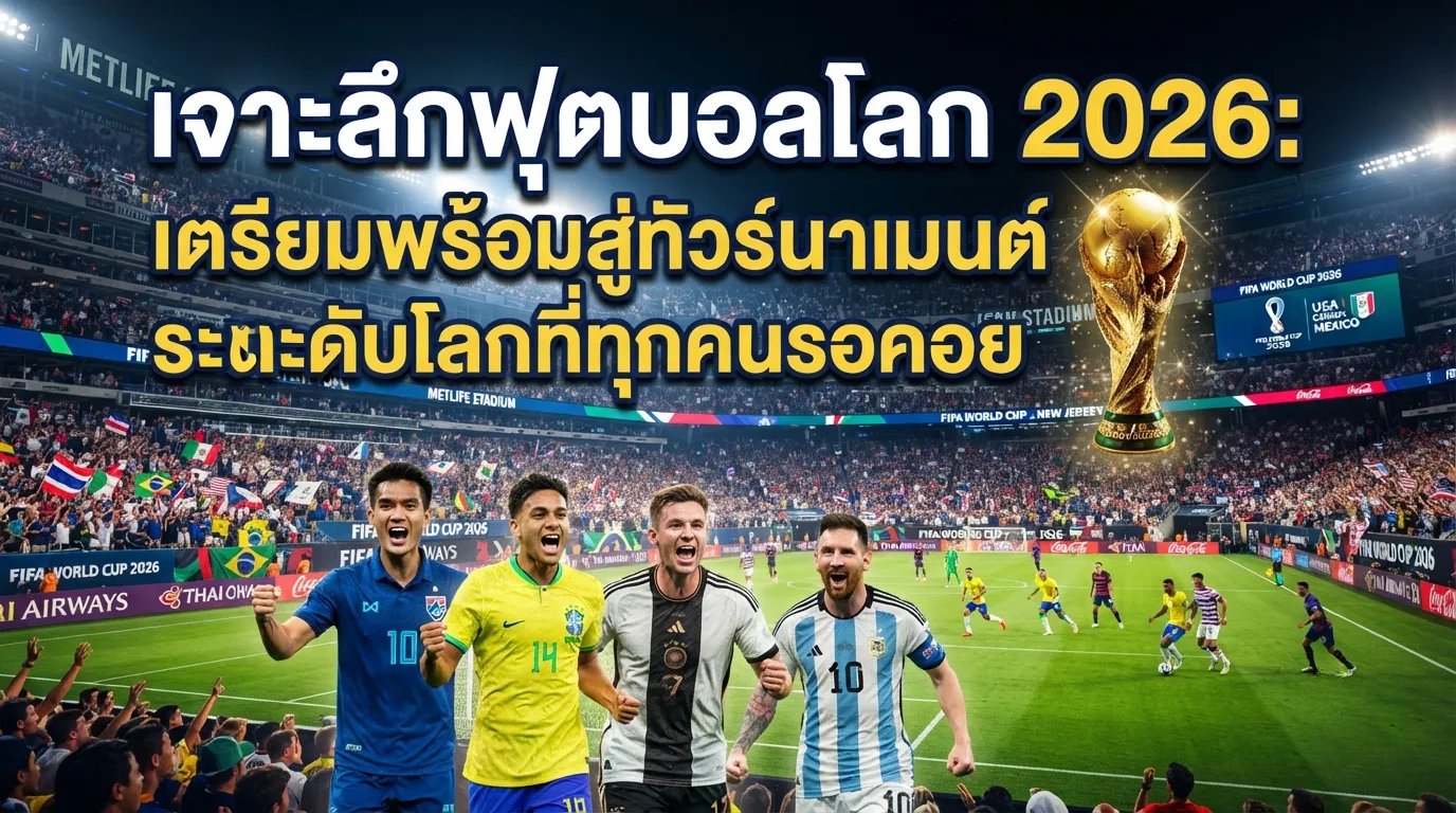 เจาะลึกฟุตบอลโลก 2026: เตรียมพร้อมสู่ทัวร์นาเมนต์ระดับโลกที่ทุกคนรอคอย